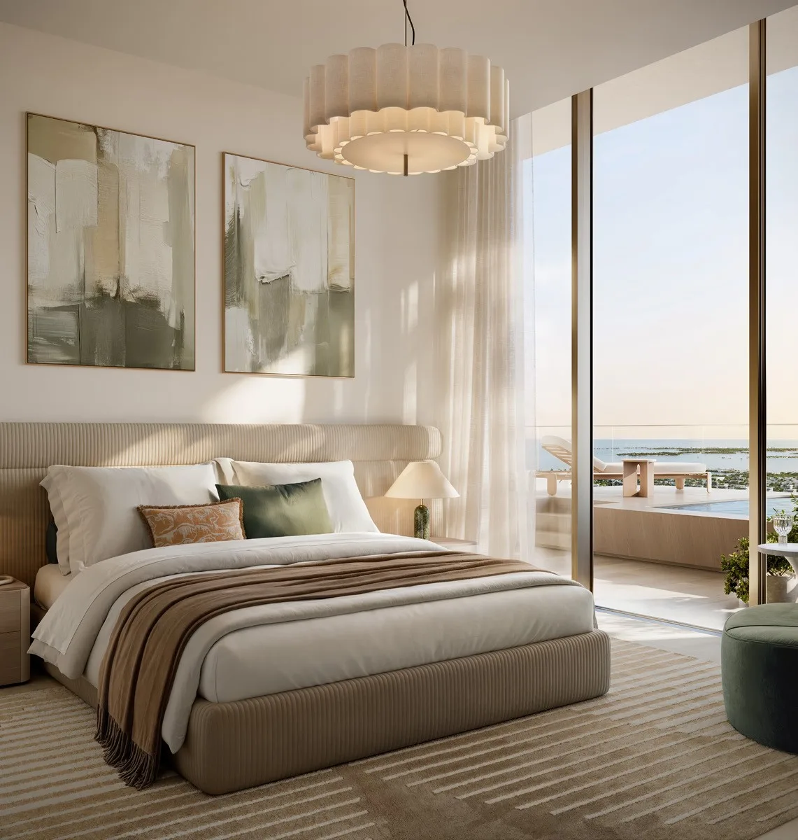 Warm open-plan residence at Lunaya Terraces