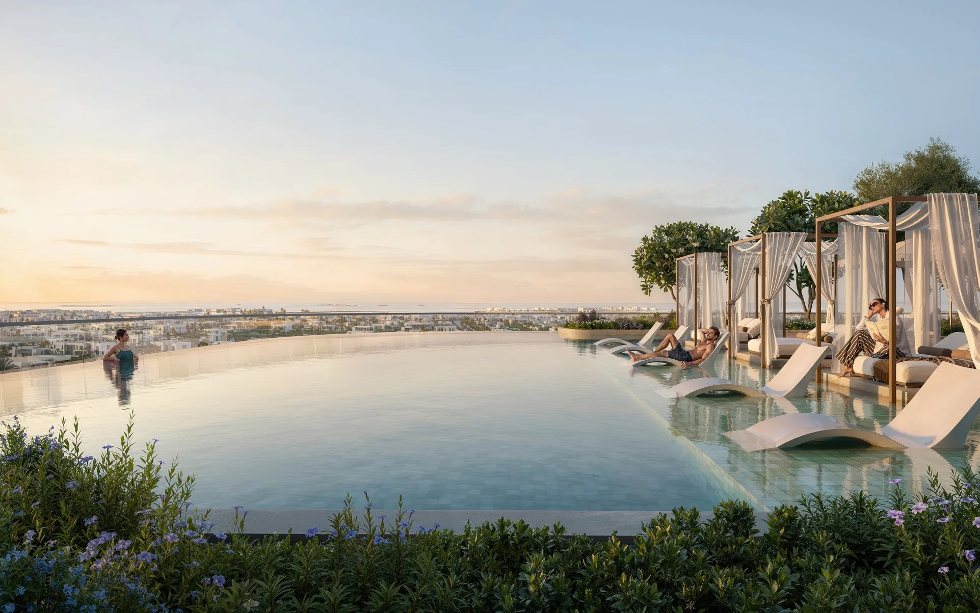 Rooftop living at Lunaya